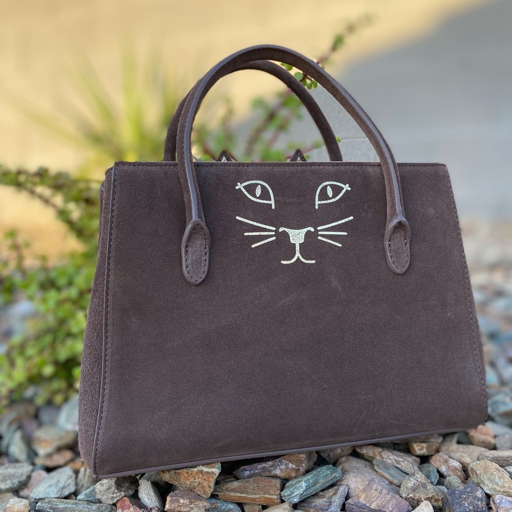 SOLD Charlotte Olympia Feline Petit Poitier Tote - Picture 2 of 12